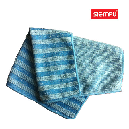 Microfiber Striped Dish Cleaning Cloth (XQK-C033)