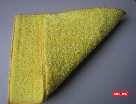 Dual Sided Microfiber Dish Cleaning Sponge (XQK-C019)